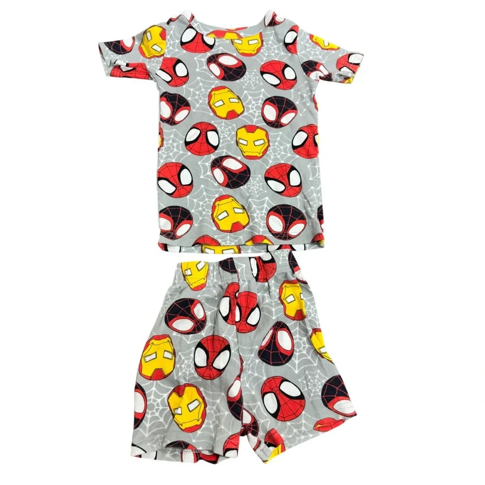 Marvel Spidey Pajama Bundle Boys Size 5 Spider Man PJ Sets Sweatshirt Lot‎
